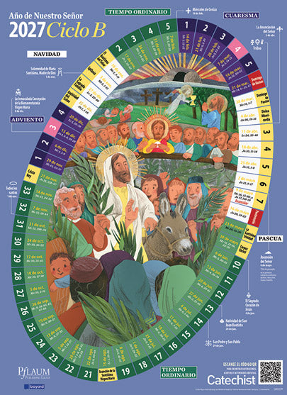 The Year of Our Lord Year B 2027 Bilingual Calendar