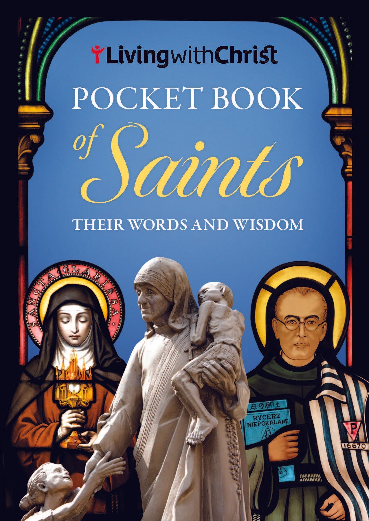 Pocket Book of Saints - Blue Cover with Picture of Three Saints