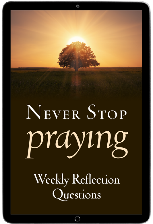 Never Stop Praying Weekly Reflection Questions (E-Resource)