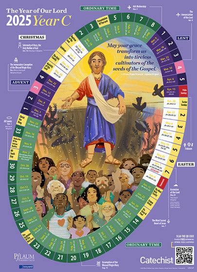 The Year of Our Lord 2025 — Classroom Liturgical Calendar / El Año de Nuestro Señor 2025 — Un calendario litúrgico para el aula  (Bilingual)